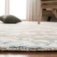 thumbnail image 4 of SAFAVIEH Micro-Loop Freddy Floral Wool Area Rug, Ivory/Blue, 5' x 5' Square, 4 of 11