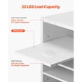 Dranite 24 Compartments MDF Literature Organizer, Adjustable Shelves ...