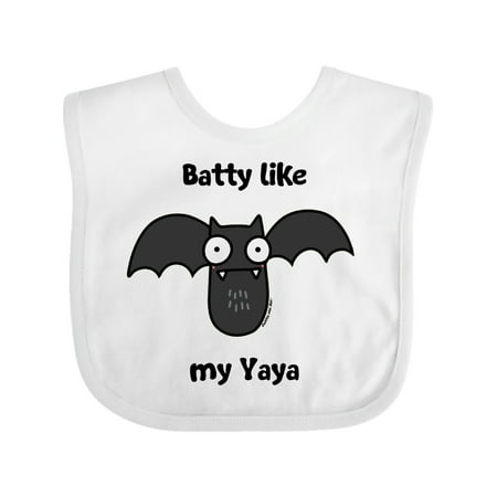 

Inktastic Batty like my Yaya Gift Baby Boy or Baby Girl Bib