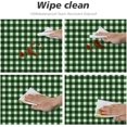 thumbnail image 4 of Round Fitted Tablecloth 44 Inch, Classic Green Buffalo Plaid Round Fitted Tablecloth Elastic Stretch Tablecloth Water Resistant Table Cloth Polyester Table Cloth for Picnic, Indoor Outdoor, 4 of 8