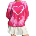 thumbnail image 2 of CaiJunJia Sweatshirts , Fall Women's Tie dye Crewneck Sweatshirts Fleece Pullover Hoodies Sweaters Casual Winter Outfits Tops, 2 of 6