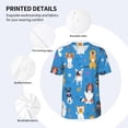 thumbnail image 5 of Rocae Cute Dogs for Breathable Men's Baseball T-Shirt Fashionable Casual Baseball Jersey, Moisture-wicking Sportswear X-Large, 5 of 9