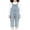 Z-09Blue, variant on Ruyang Denim Overalls for Toddlers Rolled Hem Adjustable Strap Loose Rompers Kids Boys Girls Trendy Casual Pantalones