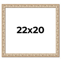 22x20 Frame White Real Wood Picture Frame Width 1.5 inches | Interior Frame Depth 0.5 inches |