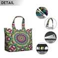 thumbnail image 3 of Fantasy Dreamy Mala Duffel Artistic Abstract Geometric Travel Tote Bag, Healing Emotional Balance, Boho Style Weekender, 3 of 5