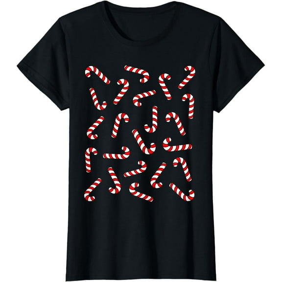 Christmas Candy Cane Shirt Candy Canes Pajamas Family T-Shirt