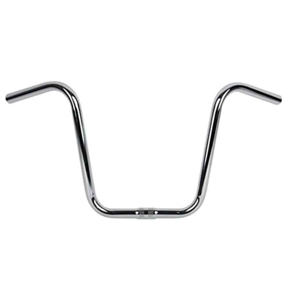 869 HiRise Cruiser Bike Handlebar (23.5Inches Wide, Chrome, 10.5Inch
