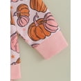 thumbnail image 6 of Wassery 2Pcs Toddler Boys Girls Fall Clothes Baby Halloween Outfits Long Sleeve Pumpkin Pattern Sweatshirt + Pants Set 0-3 Years, 6 of 8
