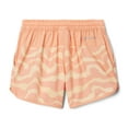 thumbnail image 2 of Columbia Youth Girls Sandy Shores Boardshort, Sunkissed Wavy/Apricot Fizz, X-Small, 2 of 4