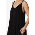 thumbnail image 5 of TheMogan Women's Casual V-Neck Draped Jersey Cami Long Maxi Dress W Pocket Summer Beach Black S, 5 of 6