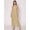 Beige, variant on HERE&NOW Women's Solid Jump Suit Dress Ankle Length Strappy Deep Neck Summer Wear Slip On Attched Top And Bottom Set