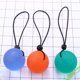 thumbnail image 4 of 3 piezas de empuñaduras de mano fortalecedor de agarre de dedos, terapia de bolas, ejercicio, exprimir huevos, bolas de estrés con cuerdas, equipos de fitness (verde / naranja / azul), 4 of 4