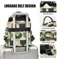 thumbnail image 3 of FORMRS Mini Backpack Purse for Women Travel Daypack Casual Shoulder Bag, Green Circle, 3 of 7