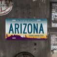 thumbnail image 2 of Placa Metal Vintage Arizona Rectangular Pintura Hierro Arte La Pared Del 30x15 Cm, 2 of 8