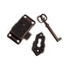 thumbnail image 4 of Cerradura de gabinete,Cerradura de gabinete Cerradura de muebles de diseño vintage Resistente,Cerradura de cajón de escritorio Cerradura decorativa de diseño antiguo,Accesorios de cierre de, 4 of 8