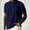 Navy, variant on Men's Herringbone Jacquard Collared Shirt, Solid Color Button-Down Short Sleeve Top, Breathable for Summer Navy XXL