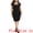 Black, variant on DARING DIVA Women's Plus Cap Sleeve Sheath Bodycon in Dress 1X Black