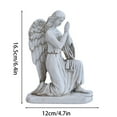 thumbnail image 3 of JJKBVCLO Grande Capacité Anti-Vent Statue d'Ange Priant Résine Blanc Petite Statue d'Ange Famille Jardin Sculpture d'Ange Commémorative, 3 of 5