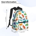 thumbnail image 2 of Easygdp Colorful Dinosaur Mochila Casual para Portátil, Mochila para Escuela, Viajes, Negocios, 2 of 6