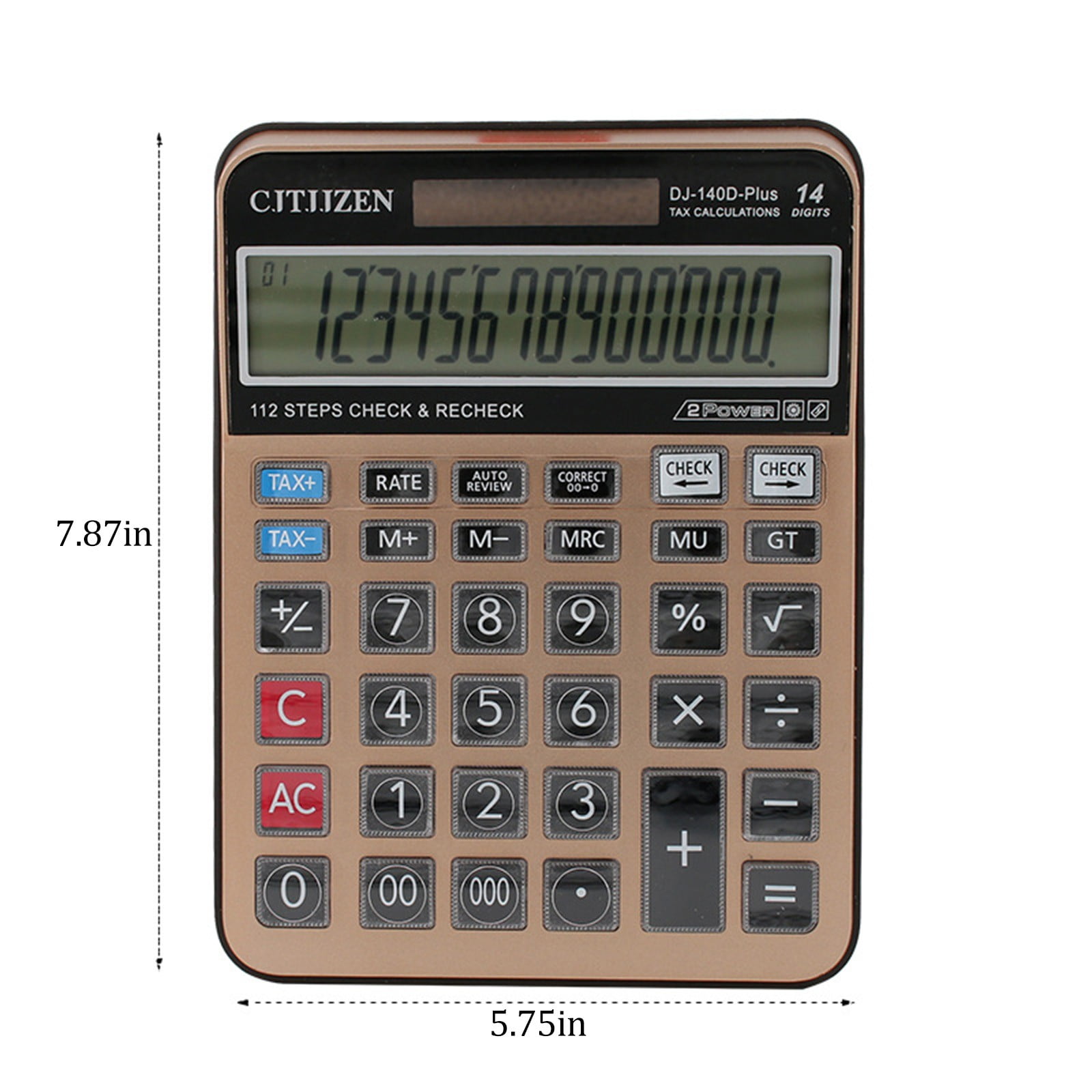 Wuztai Clearance 14 Digit Desktop Transparent Key Solar Wuztai Clearance 14 Digit Desktop Transparent Key Solar