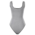 thumbnail image 4 of Women's Scoop Neck Sleeveless Stretch Cotton Bodysuit Tank Top - 2Pack, 4 of 5