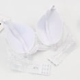 thumbnail image 6 of Ohufall Women's Plus Size Lace Bra Underwire Lifting Lightweight Bra Solid Color Push Up Underwear, 6 of 8