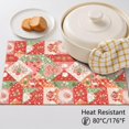 thumbnail image 5 of Placemat, Pioneer Flower Floral Print Pattern Place Mats Table Mat Set Of 2, PVC Washable Placemats for Party Kitchen Dining Decoration, 18x12 Inch, Fade Resistant, 5 of 6