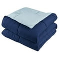 thumbnail image 2 of HIG Light Weight Down Alternative Comforter, Twin, Navy, Reversible, 2 of 7