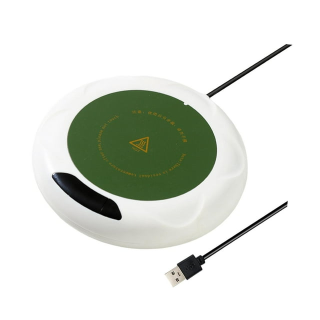 ZheElen Mug Heater For Coffee Milk Tea Hot Chocolate Electric Smart Coffee Warmer Weight Activated Keeps Drink Warm Ceramic Cups