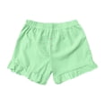 thumbnail image 7 of KHONTS Women's Summer Pajama Boxer Shorts Ruffle Spring Sleepwear Textured Casual Beach Pj Bottoms Green M, 7 of 7