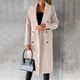 thumbnail image 2 of Chaquetas ligera Gibobby de lana sintética para Mujer abrigo largo beige XL, 2 of 5