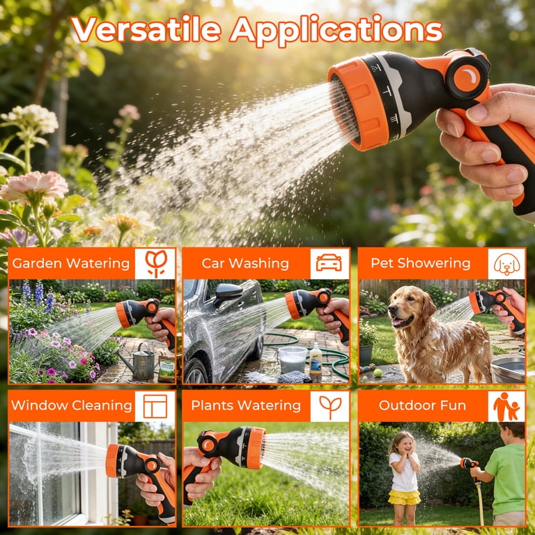 OHHANI Hose Nozzle with 10 Spray Patterns photo 4