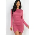 thumbnail image 3 of Ruched Bodycon Long Sleeve Dress, 3 of 10