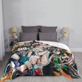 thumbnail image 5 of Boku no Hero Character Flannel Blanket Ultra-Soft Micro Fleece Throw Blanket For Bed Sofa Couch Car Office Unisex Adult Fuzzy Bed Blanket Cozy Kids Throw Blanket 50"x40", 5 of 7
