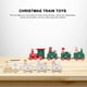 thumbnail image 2 of 1 unidad de adorno de escritorio de madera con forma de tren pequeño navideño, juguete de tren de juguete para niños., 2 of 8