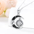 thumbnail image 4 of Dorunmo Compass Necklace 925 Sterling Silver I'd be Lost without You Celtic Knot Pendant with Black Crescent Moon Necklace 2026 Inspirational Graduation Nautical Compass Jewelry Gifts for Women, 4 of 6