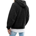 thumbnail image 4 of Solid Color Fashion Casual Men Drawstring Hooded Long Sleeve Pullover Hoodie, 4 of 6