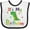 White and Black, variant on Inktastic Dinosaur Birthday Party Boys or Girls Baby Bib