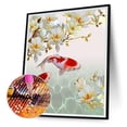thumbnail image 2 of Diamante pintura 5D DIY completo taladro redondo pez Kit decoración del hogar arte artesanía FLhrweasw Nuevo, 2 of 9
