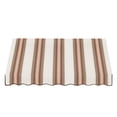 thumbnail image 2 of Awntech 6.38 Ft Dallas Retro Straight Slope Fixed Awning with Anodized Arms (76.5in x 18in x 24in), Brown/Tan/Terracotta Multi, 2 of 5