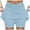 Light Blue, variant on GEWSEY Women Tennis Skirt with Pockets Shorts Crossover High Waisted Golf Athletic Skorts Workout Skirts (Navy, L)