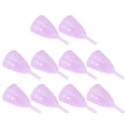 thumbnail image 4 of Copa menstrual de silicona reutilizable para mujer, 10 unidades, color rosa, 4 of 14