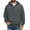 Dark Gray, variant on LTTVQM Mens Zip Up Hoodie Lightweight Long Sleeve Fleece Jackets Loose Sport Full Zip Oversized Sweatshirt with Pockets Brown 2XL