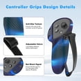 thumbnail image 6 of Rechale VR Silicone Case for Meta Quest 3S, Design Upgraded Accessories for Oculus Quest 3s, Face Cover, Controller Grips, Shell Cover, Lens Cover, Disposable Eye Cover(Blue Stripe), 6 of 8