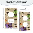thumbnail image 5 of ZICANCN Outlet Covers Wall Plate, Wounded Pumpkin Ghost Monster Light Switch Cover Decorative, Duplex Toggle Combo 1-Gang, 5 of 9