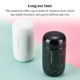 thumbnail image 3 of BrowQuartz 200ml Leak-proof Insulated Coffee Cup Stainless Steel Vacuum Flask Portable School Office Indoor Outdoor Water Bottle Mug Black, 3 of 6