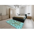 thumbnail image 5 of Ahgly Company Machine Washable Indoor Rectangle Transitional Green Area Rugs, 6' x 9', 5 of 7