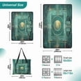 thumbnail image 2 of Extra Large Picnic Beach Blanket Waterproof Sand Proof Portable Outdoor Mat Abstract Teal Geometric 60x80, 2 of 9