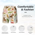 thumbnail image 4 of Kdxio Monkeys In The Jungle Print Men'S Swim Trunks With Compression Liner 7 Inch Inseam Quick Dry Swim Shorts, 4 of 7