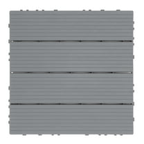 Clispeed Versatile Plastic Outdoor Deck Tiles for Backyard Patio Poolside Flooring